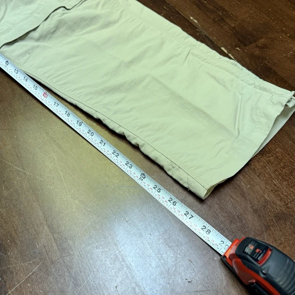 The North Face Convertible Belted Cargo Pants 36x27 Mens Large Short‎ 7 Pockets